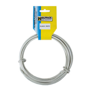 Alambre Plastificado (Rollo 20 Metros) Blanco Nº 16 / 2.7 mm. Alambre Plastificado (Rollo 20 Metros) Blanco Nº 16 / 2.7 mm.