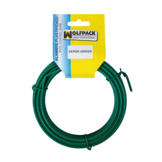 Alambre Plastificado (Rollo 20 Metros) Verde Nº 16 / 2.7 mm. Alambre Plastificado (Rollo 20 Metros) Verde Nº 16 / 2.7 mm.