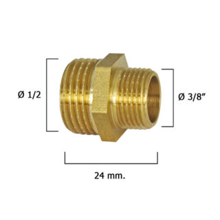 Machones Reductores Pulidos 3/8″ A 1/2″ Machones Reductores Pulidos 3/8″ A 1/2″